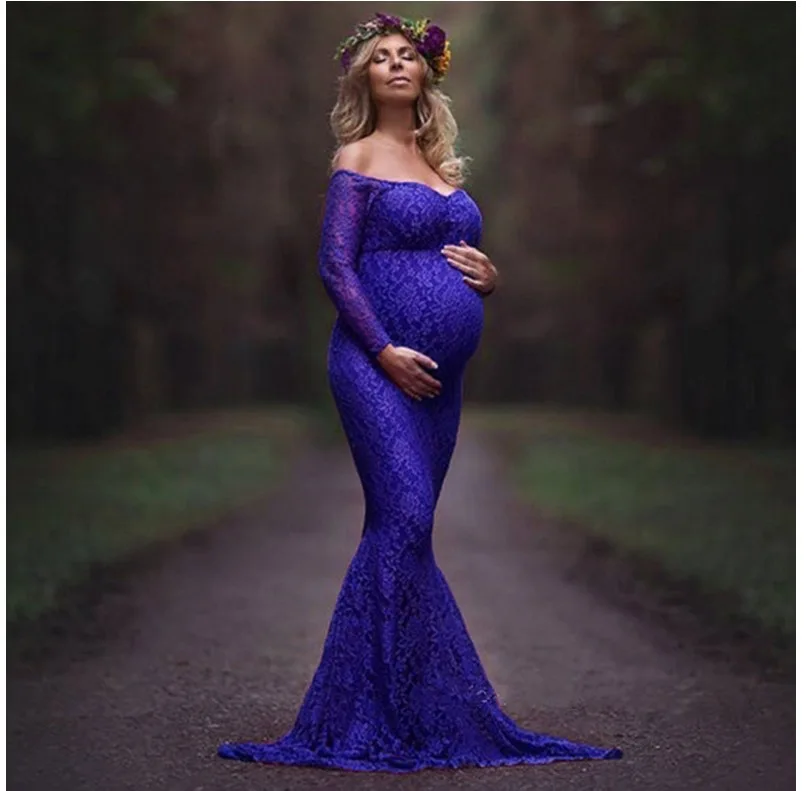 2018 Mermaid Maternity Dresses For Photo Shoot Lace Maxi Maternity Gown Off Shoulder Sexy Women Pregnancy Dress Photography Prop
2018 Mermaid Maternity Dresses For Photo Shoot Lace Maxi Maternity Gown Off Shoulder Sexy Women Pregnancy Dress Photography Prop