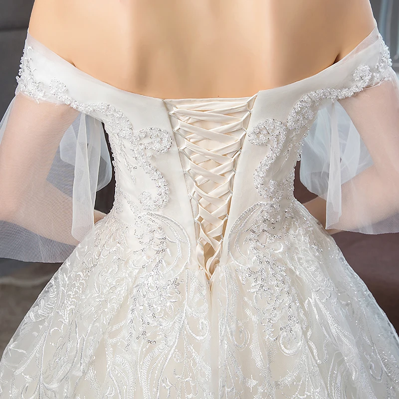 VLNUO NISA Champagne Wedding Dress Classic Full Embroidery Lace Ball Gown Princess Bride Dress Plus Size Vestidos De Noiva 20
VLNUO NISA Champagne Wedding Dress Classic Full Embroidery Lace Ball Gown Princess Bride Dress Plus Size Vestidos De Noiva 20