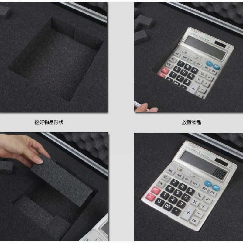 Portable password toolbox multi-function Suitcase storage case aluminum alloy Safety instrument equipment case with sponge
Portable password toolbox multi-function Suitcase storage case aluminum alloy Safety instrument equipment case with sponge