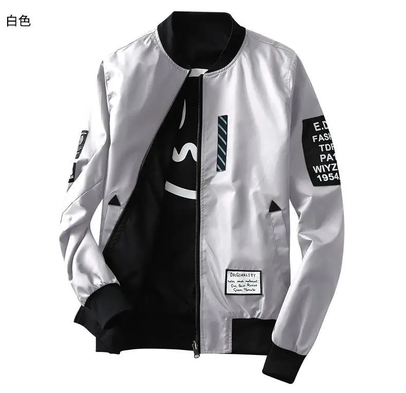 Thin Pilot delicate stand-neck clothes Men Wind Breaker Jacket Bomber Both Side Jacket Men Pilot with Patches Green Wear
Thin Pilot delicate stand-neck clothes Men Wind Breaker Jacket Bomber Both Side Jacket Men Pilot with Patches Green Wear