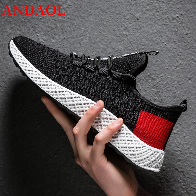 ANDAOL New Men's Casual Shoes Top Quality Mesh Breathable Massage Travel Trainers Luxury Comfortable Non-Slip Campus Sneakers
ANDAOL New Men's Casual Shoes Top Quality Mesh Breathable Massage Travel Trainers Luxury Comfortable Non-Slip Campus Sneakers