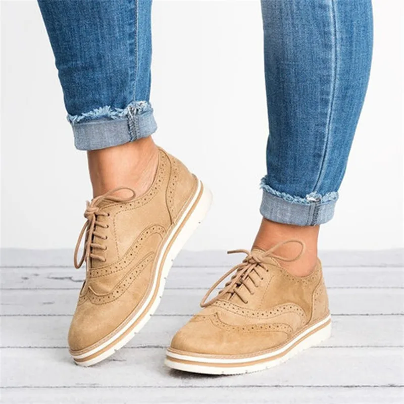 Dropshipping Women Casual Shoes Lightweight Fashion Design Flats for Lady Big Size Lace-Up Woman Shoes 35-43
Dropshipping Women Casual Shoes Lightweight Fashion Design Flats for Lady Big Size Lace-Up Woman Shoes 35-43