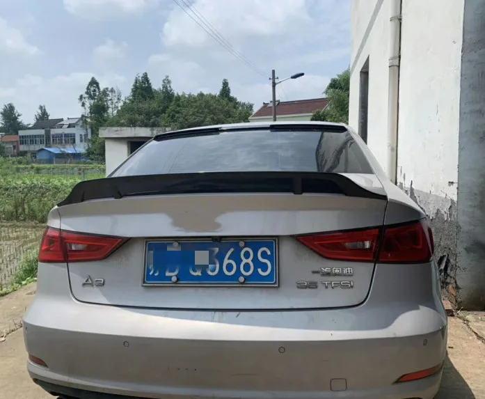 Для Audi A3 спойлер R СТИЛЬ ABS пластик Неокрашенный задний крыло праймер цвет 2014 2015 2016