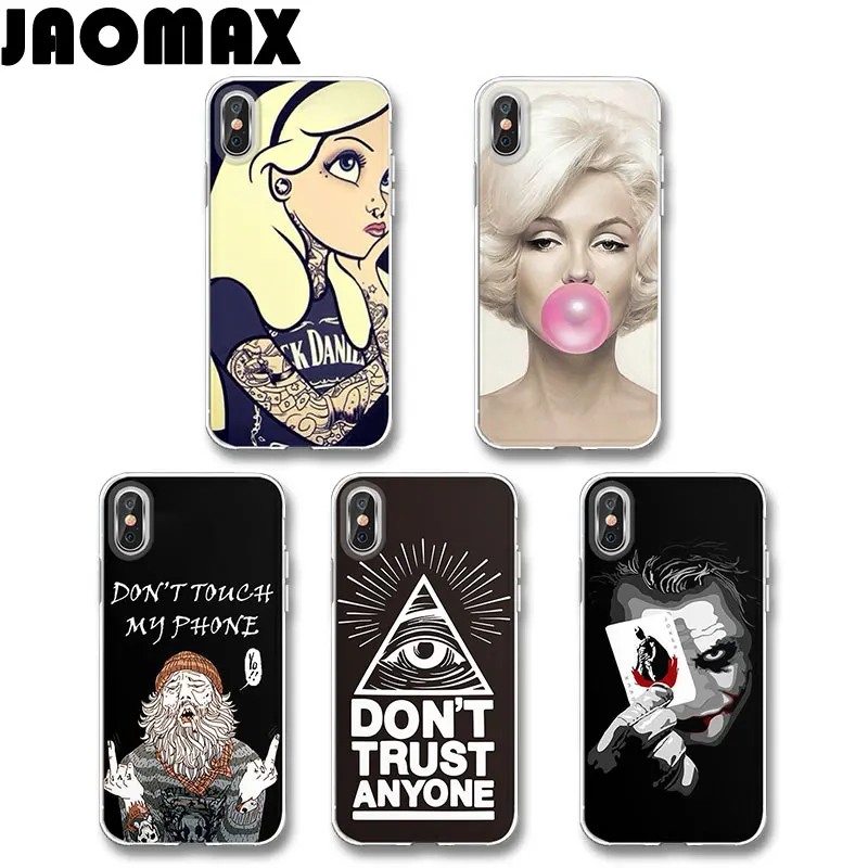 Jaomax милый женский чехол с изображением смайлика глаз жирафа комиксов Джокера для