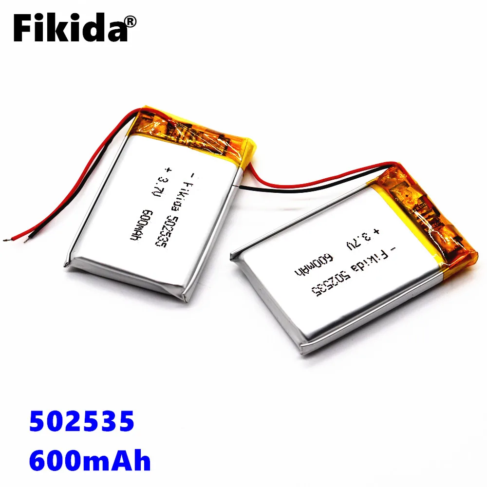 Fikida 3 7 V 500mAh 502535 литий полимерный ионный аккумулятор для Mp3 MP4 MP5 gps мобильного