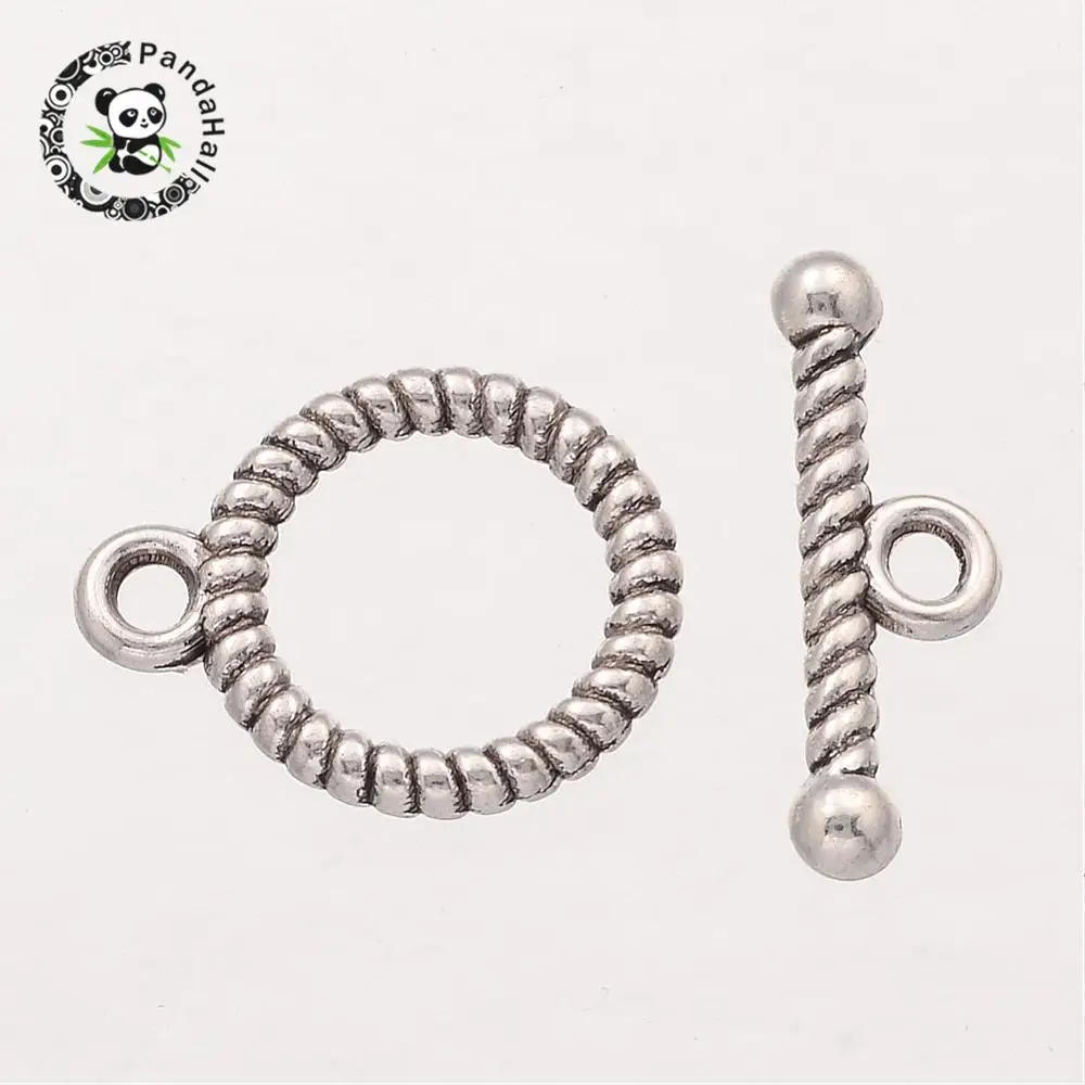 Tibetan Style Toggle Clasps, Lead Free and Cadmium Free, Antique Silver Color, Toggle: 13x16mm, Tbars :6x18mm, Hole: 2mm
Tibetan Style Toggle Clasps, Lead Free and Cadmium Free, Antique Silver Color, Toggle: 13x16mm, Tbars :6x18mm, Hole: 2mm