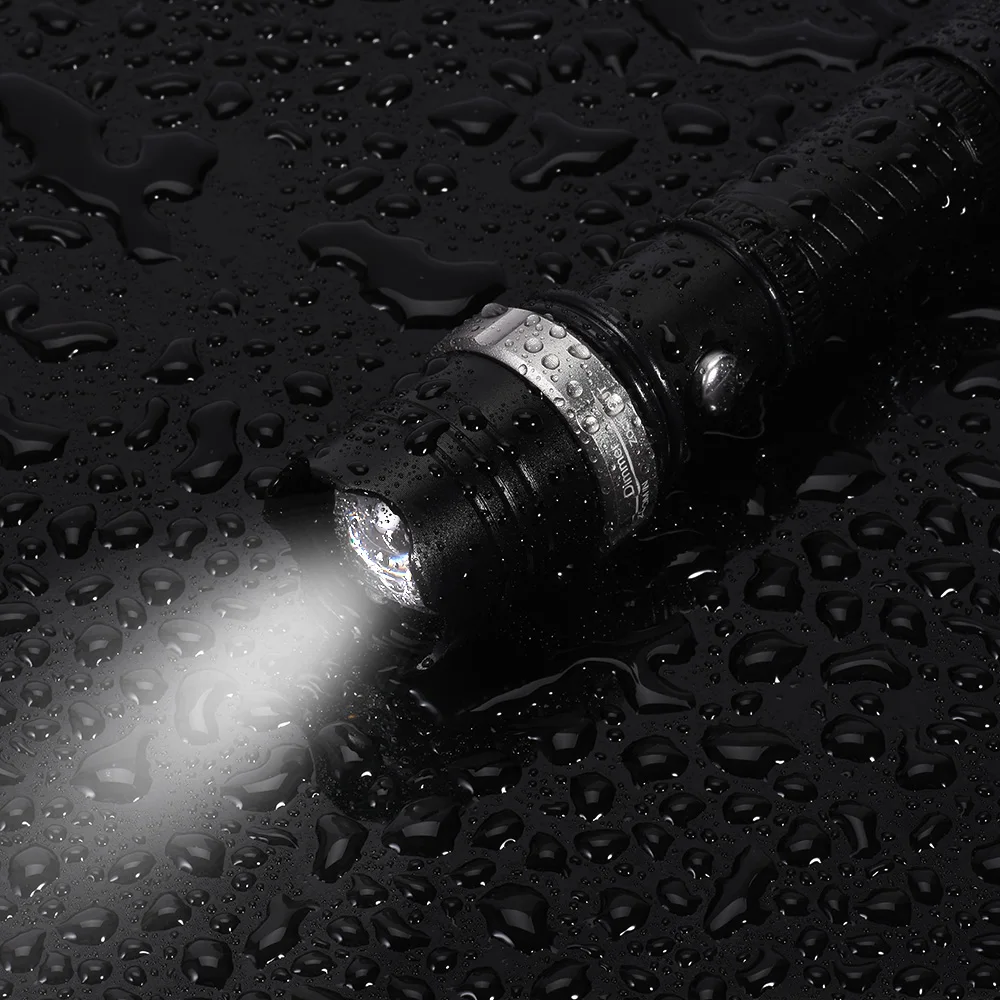 GIJOE zoomable led tactical flashlight T6 torch5 modes use 1*18650/3*AAA battery weaterproof ipx-6 aluminum alloy 3800lm
GIJOE zoomable led tactical flashlight T6 torch5 modes use 1*18650/3*AAA battery weaterproof ipx-6 aluminum alloy 3800lm