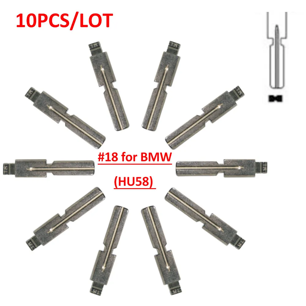 Металлическое незарезанное полотно дистанционного ключа HU58 Flip key blade Type 18 #10 шт./лот
Металлическое незарезанное полотно дистанционного ключа HU58 Flip key blade Type 18 #10 шт./лот
