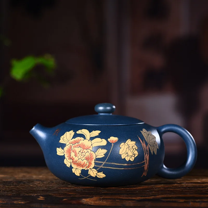 260ml Yixing Purple Sand Tea Pot Genuine Handmade Green Mud Hand Painted Peony Flat Xishi Pot Kung Fu Tea Kettle Free Shipping
260ml Yixing Purple Sand Tea Pot Genuine Handmade Green Mud Hand Painted Peony Flat Xishi Pot Kung Fu Tea Kettle Free Shipping