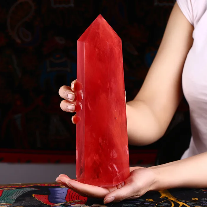 170-160mm Beautifu lbule melting-stone large wand mineral gem point healing as gift
170-160mm Beautifu lbule melting-stone large wand mineral gem point healing as gift