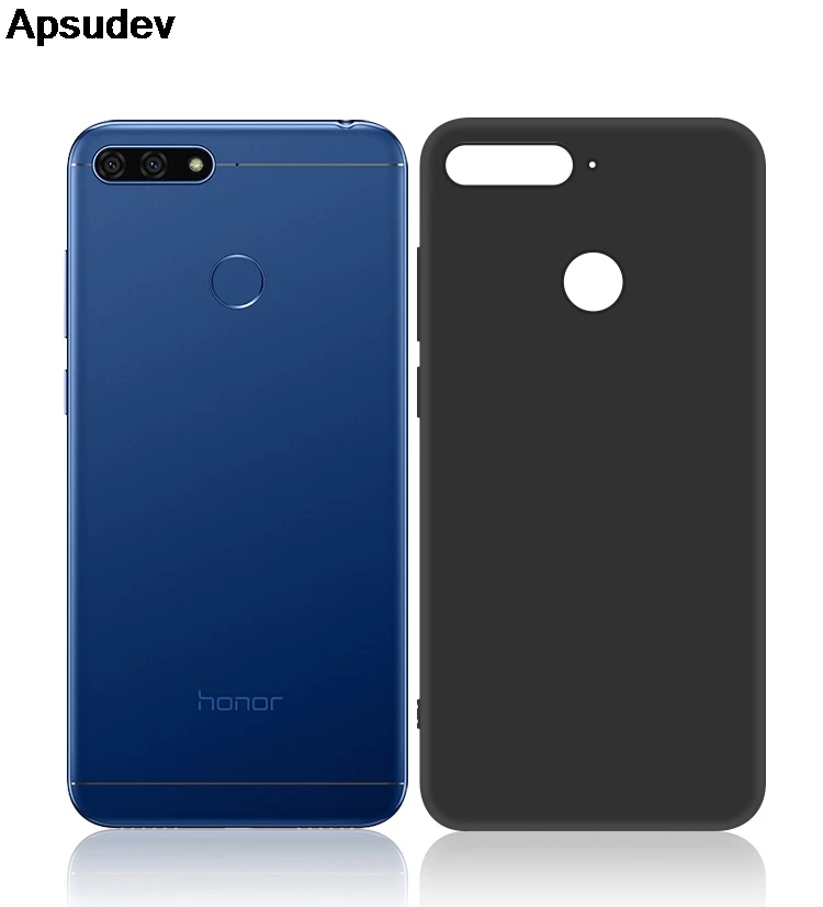 Apsudev чехлы для телефонов Huawei Y6 2018 Honor 7A Y7 Prime Enjoy 8 Plus Y9 мягкий матовый черный