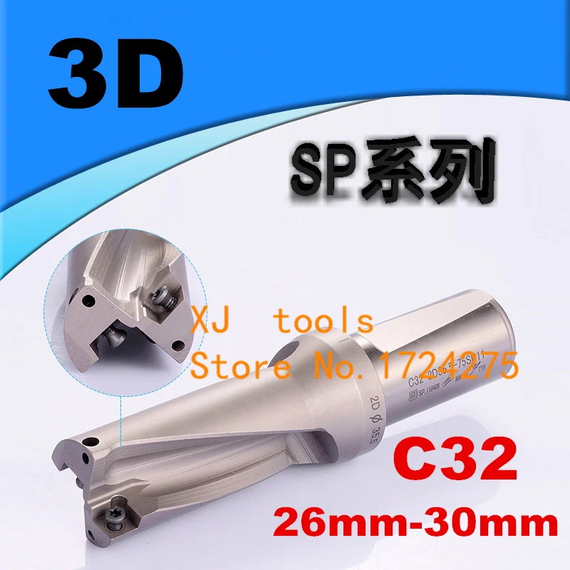 SP C32 3D SD 26 27 28 29 30 mm Indexable U Drill High Quality Fast Drills Precision CNC Expanding Drill Tool for SP Inserts
SP C32 3D SD 26 27 28 29 30 mm Indexable U Drill High Quality Fast Drills Precision CNC Expanding Drill Tool for SP Inserts