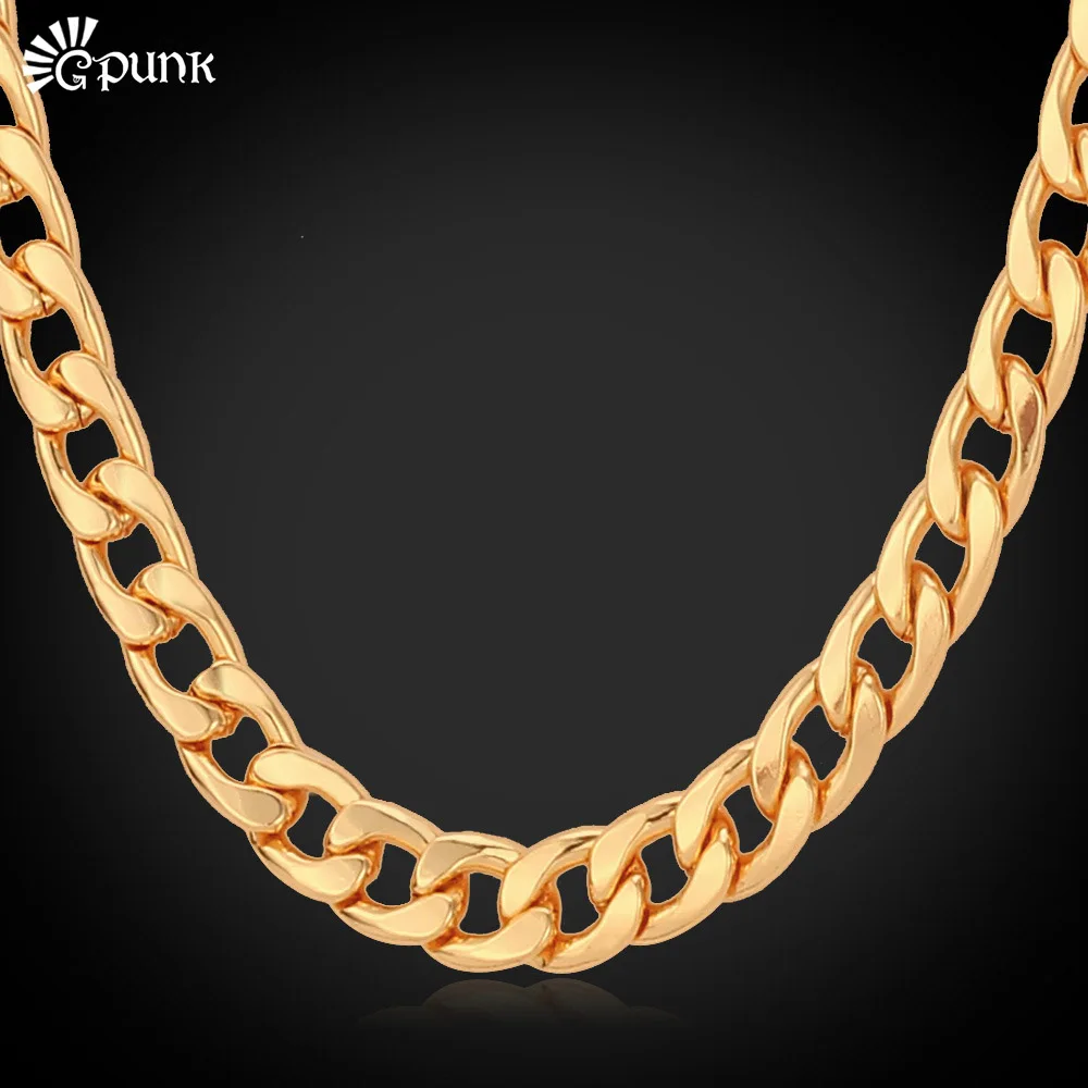 Heavy chain necklace for men cuban chains black/rose/ gold color jewelry collier N409
Heavy chain necklace for men cuban chains black/rose/ gold color jewelry collier N409