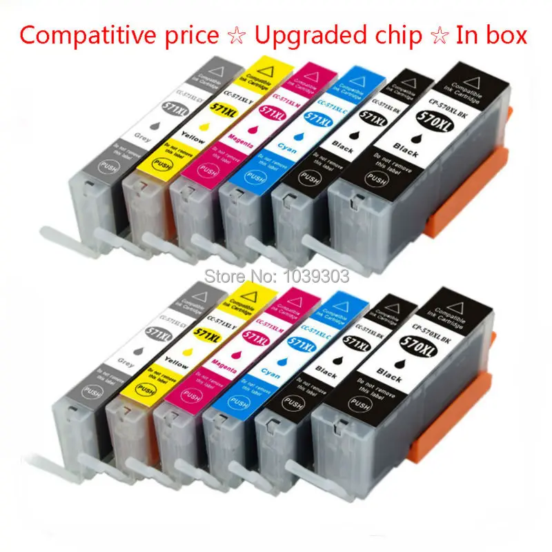 12Pk Compatible InkCartridge PGI570 CLI 571 PGI-570 For Canon PIXMA MG5750 MG5751 MG5752 MG6850 MG6851 MG6852 TS6050 TS5050 5051
12Pk Compatible InkCartridge PGI570 CLI 571 PGI-570 For Canon PIXMA MG5750 MG5751 MG5752 MG6850 MG6851 MG6852 TS6050 TS5050 5051