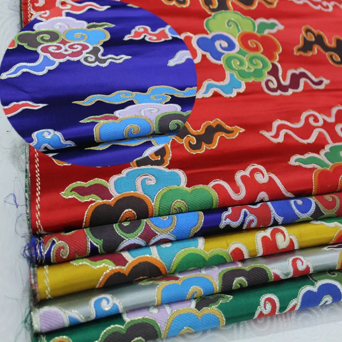 Chinese wind cheongsam dress cloth stage Tibetan costume Buddhist decoration handmade jacquard woven brocade fabric
Chinese wind cheongsam dress cloth stage Tibetan costume Buddhist decoration handmade jacquard woven brocade fabric
