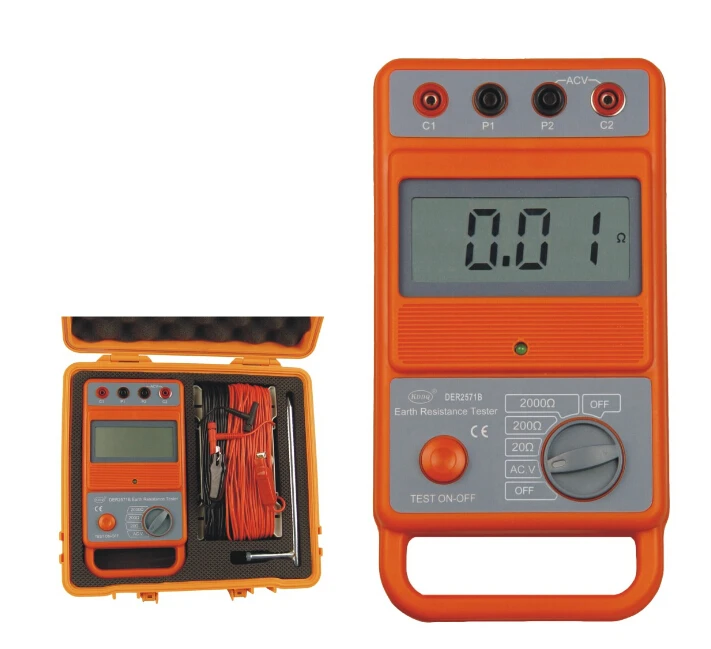 Fast arrival KD2571B 4 terminals earth resistance tester soil resistivity Meter
Fast arrival KD2571B 4 terminals earth resistance tester soil resistivity Meter