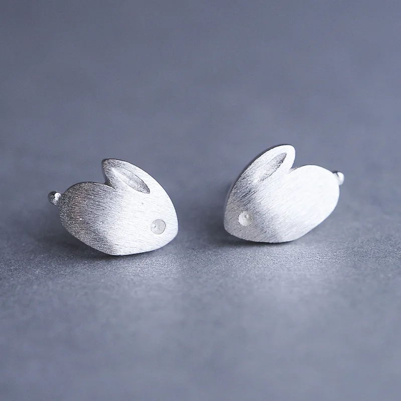 925 sterling svbrushed rabbit small studs cute sweet little fresh earrings fashion simple woman gift
925 sterling svbrushed rabbit small studs cute sweet little fresh earrings fashion simple woman gift