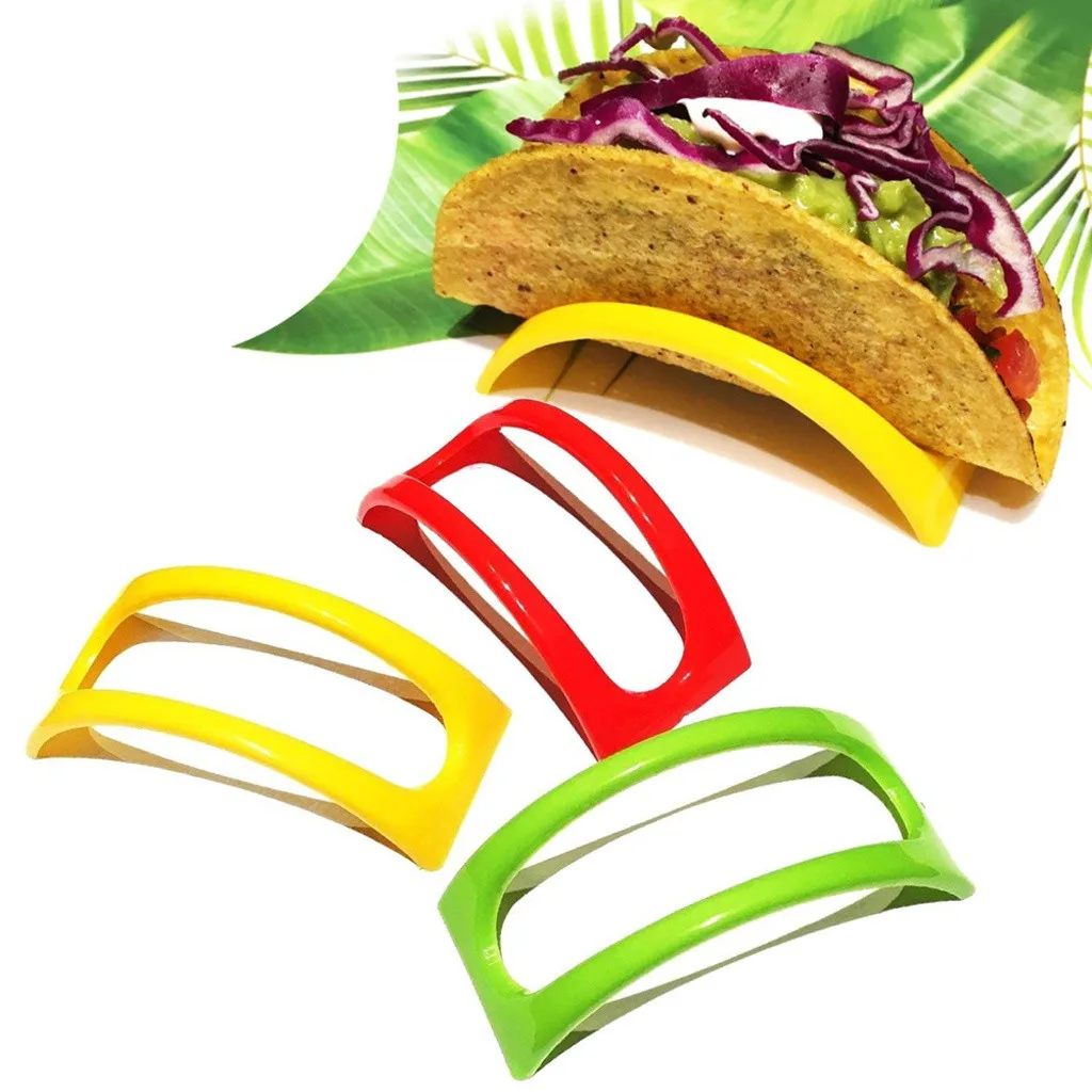 12 шт. цветной пластиковый держатель Taco Shell подставка протектор тарелки для