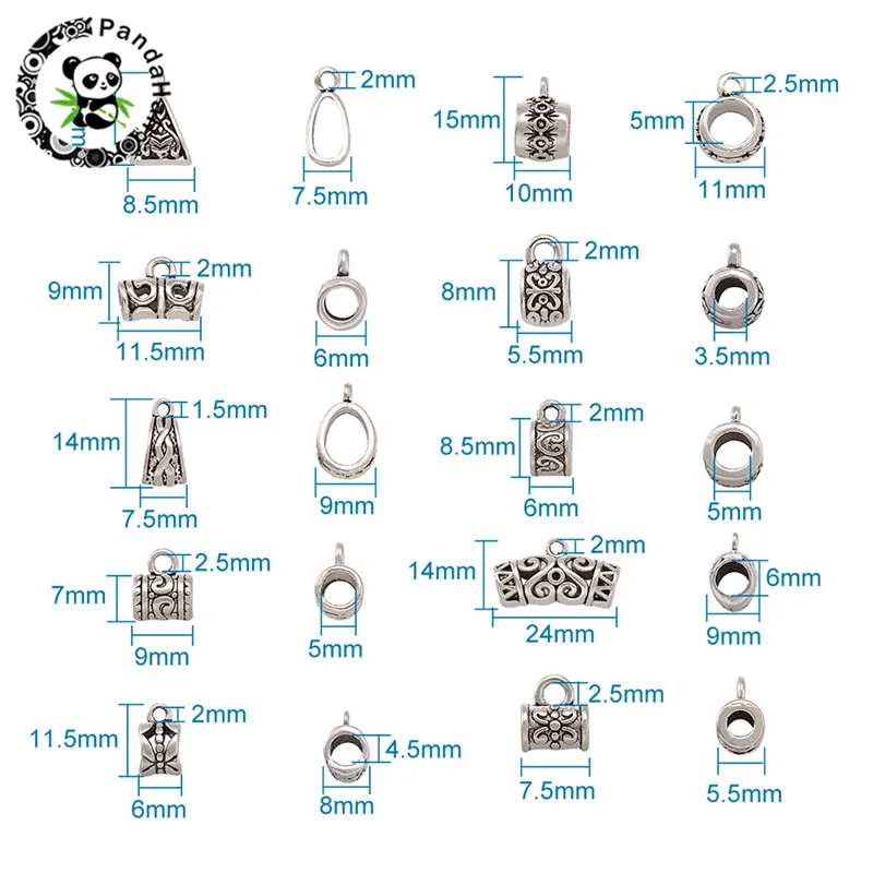 Tibetan Style Hanger Links Pendant Connectors Charms Silver Color Bail Beads Findings for DIY Jewelry Necklace Bracelet Making
Tibetan Style Hanger Links Pendant Connectors Charms Silver Color Bail Beads Findings for DIY Jewelry Necklace Bracelet Making