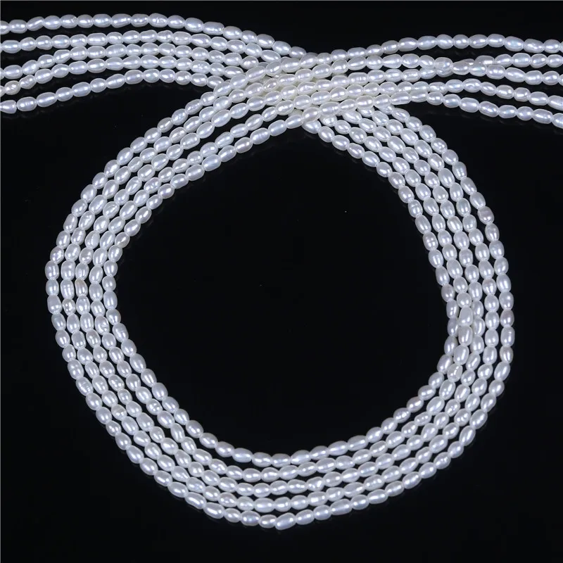 DIY AA Wholesale White Freshwater Rice Oval Pearl 2-2.5mm Loose Beads 16'' For Jewelry Making
DIY AA Wholesale White Freshwater Rice Oval Pearl 2-2.5mm Loose Beads 16'' For Jewelry Making