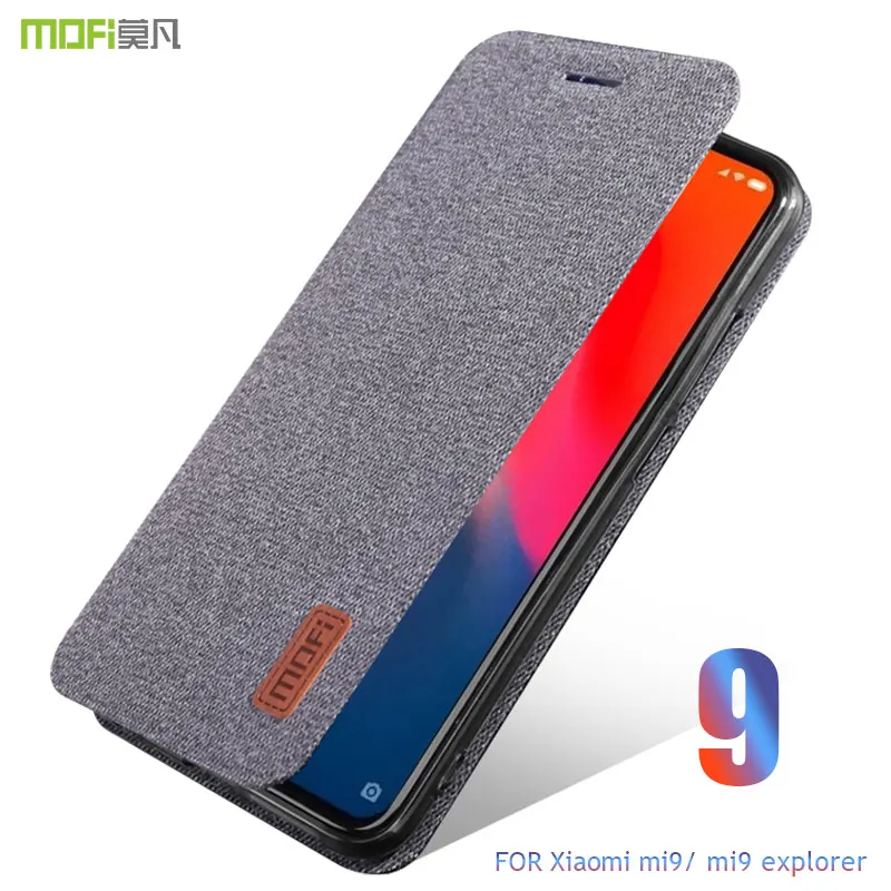 Чехол для xiaomi mi9 чехол MOFI Xiaomi Mi 9 explorer тканевый флип силиконовый с полной