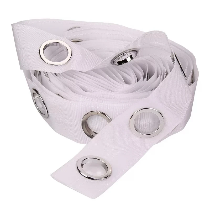 10 Meter Grommet Top White Transparent Ribbon Tape Thickening 5 Rings Per Meter DIY Sew Curtain Accessories cp101C
10 Meter Grommet Top White Transparent Ribbon Tape Thickening 5 Rings Per Meter DIY Sew Curtain Accessories cp101C