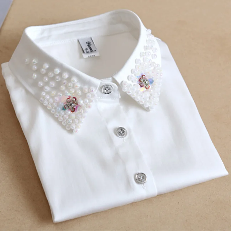 Women False Collar Beaded shirt collier femme New shirt fake collar female commuter shirt Shirt decoration fake save collar
Women False Collar Beaded shirt collier femme New shirt fake collar female commuter shirt Shirt decoration fake save collar