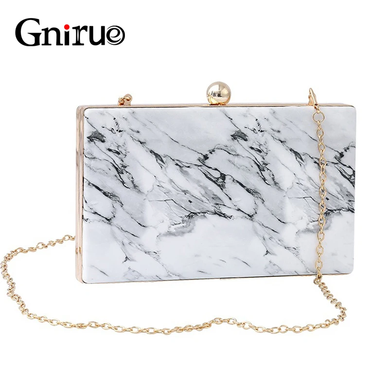 

2020 New Marmont Bag Marble Print Evening Clutch Bags Women Shoulder Bag Vintage Elegant Lady Party Wedding Cute Purses Handbags