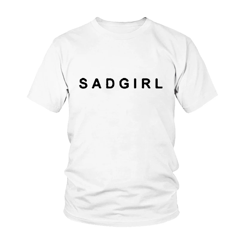 Harajuku Letters Printed t-shirt Sad Girl Tshirt Women Fashion Black White Gray Cotton Tee Shirt Femme Size S-3XL
Harajuku Letters Printed t-shirt Sad Girl Tshirt Women Fashion Black White Gray Cotton Tee Shirt Femme Size S-3XL