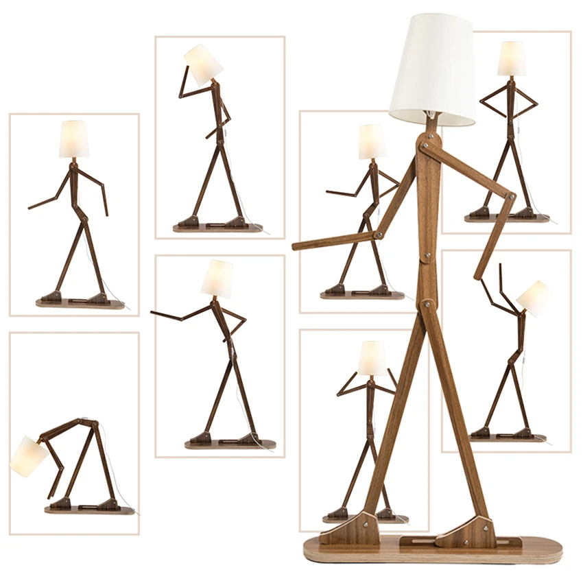 Nordic Wood Robot Standing Floor Lamp Living Room Humanoid Floor Lights Children's Room Decoration Cartoon Lamp Bedroom Lights
Nordic Wood Robot Standing Floor Lamp Living Room Humanoid Floor Lights Children's Room Decoration Cartoon Lamp Bedroom Lights