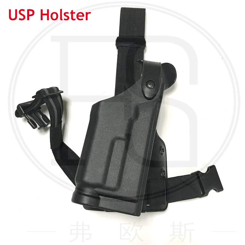 Охотничий пистолет тактический HK USP компактный с фонариком кобура для ног