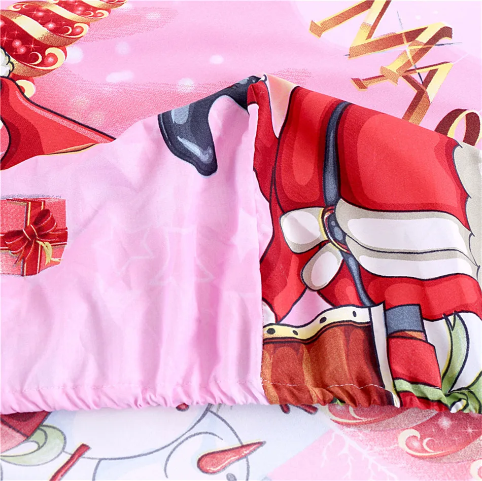 Girls Christmas Sheets Set Pink Cartoon Santa Claus Print Fitted Sheet King Queen Bed Linens Pillowcase Bedroom Decor
Girls Christmas Sheets Set Pink Cartoon Santa Claus Print Fitted Sheet King Queen Bed Linens Pillowcase Bedroom Decor