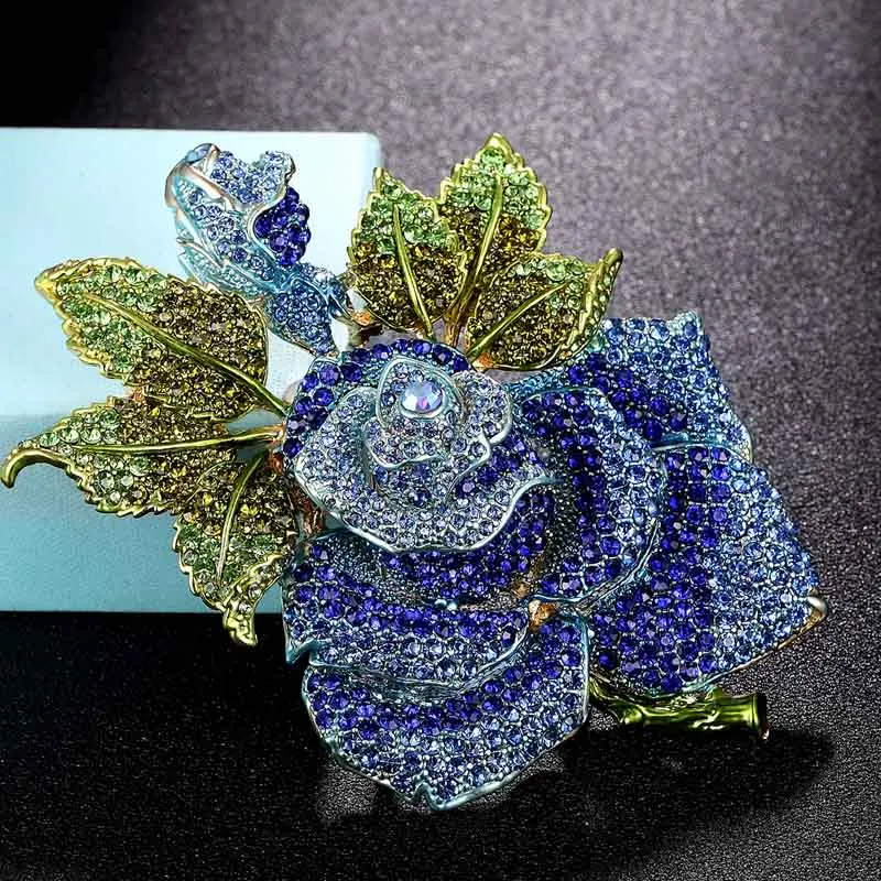 Zlxgirl Big Size Rose Flower Brooch pins For Women Christmas Gifts Pink Bud Leaf Crystal Brooch Perfect enamel Hijab Accessories
Zlxgirl Big Size Rose Flower Brooch pins For Women Christmas Gifts Pink Bud Leaf Crystal Brooch Perfect enamel Hijab Accessories