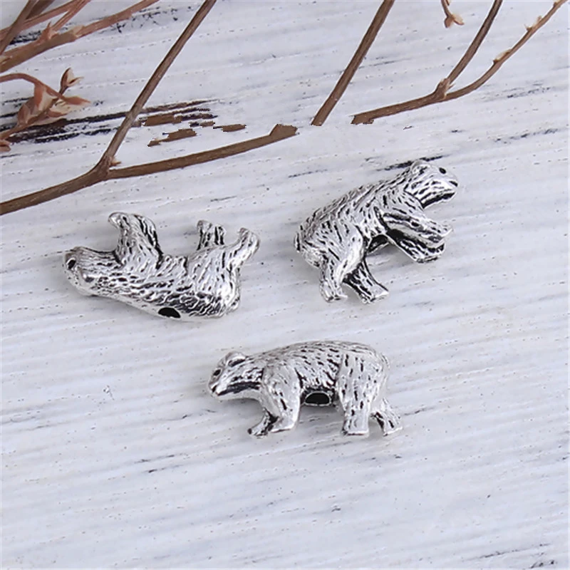 DoreenBeads Zinc Based Alloy DIY Spacer Beads Bear Animal silver color 16mm( 5/8") x 10mm( 3/8"), Hole: Approx 1.4mm, 10 PCs
DoreenBeads Zinc Based Alloy DIY Spacer Beads Bear Animal silver color 16mm( 5/8") x 10mm( 3/8"), Hole: Approx 1.4mm, 10 PCs