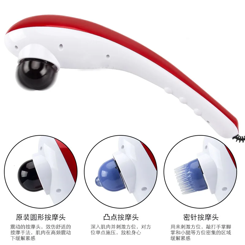 Handheld Electric Cervical Vertebra Electronic Massager Full Body Vibrate Massage Head Stress Release Dolphin Massageador
Handheld Electric Cervical Vertebra Electronic Massager Full Body Vibrate Massage Head Stress Release Dolphin Massageador