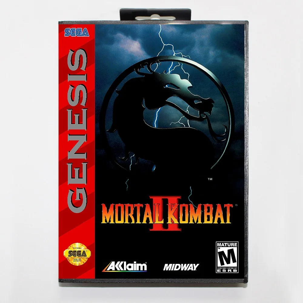 Mortal Kombat II Game Cartridge 16 bit MD Game Card With Retail Box For Sega Mega Drive For Genesis
Mortal Kombat II Game Cartridge 16 bit MD Game Card With Retail Box For Sega Mega Drive For Genesis