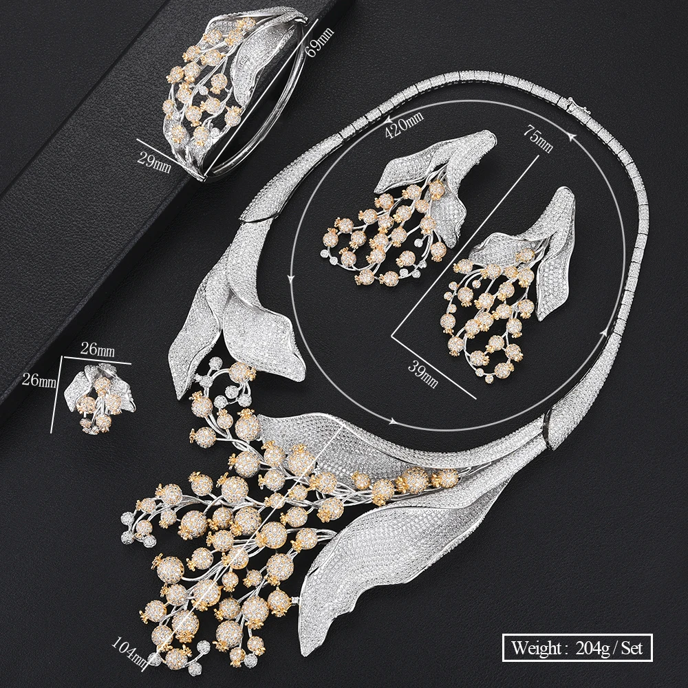 GODKI Luxury MAXI SIZE GRAPE 4PCS Nigerian Jewelry Set For Women Wedding Zircon Indian African Bridal Jewelry Set 2018
GODKI Luxury MAXI SIZE GRAPE 4PCS Nigerian Jewelry Set For Women Wedding Zircon Indian African Bridal Jewelry Set 2018