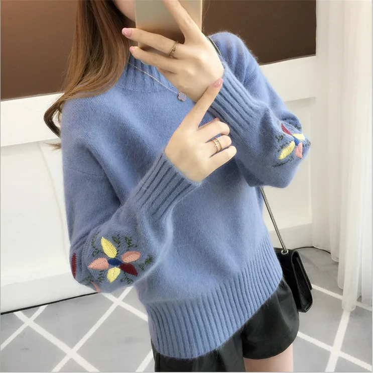 2018 Winter Women Elegant Loose Pullovers Knitted Sweater Shirts Lady Top tees Women's French Vestidos XH11111
2018 Winter Women Elegant Loose Pullovers Knitted Sweater Shirts Lady Top tees Women's French Vestidos XH11111
