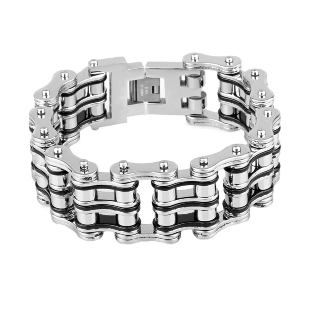 24mm Large Heavy Cool Punk 316L Stainless Steel Bike Bracelets Jewelry Men Biker Bicycle Motorcycle Chain Mens Bracelets&Bangles
24mm Large Heavy Cool Punk 316L Stainless Steel Bike Bracelets Jewelry Men Biker Bicycle Motorcycle Chain Mens Bracelets&Bangles