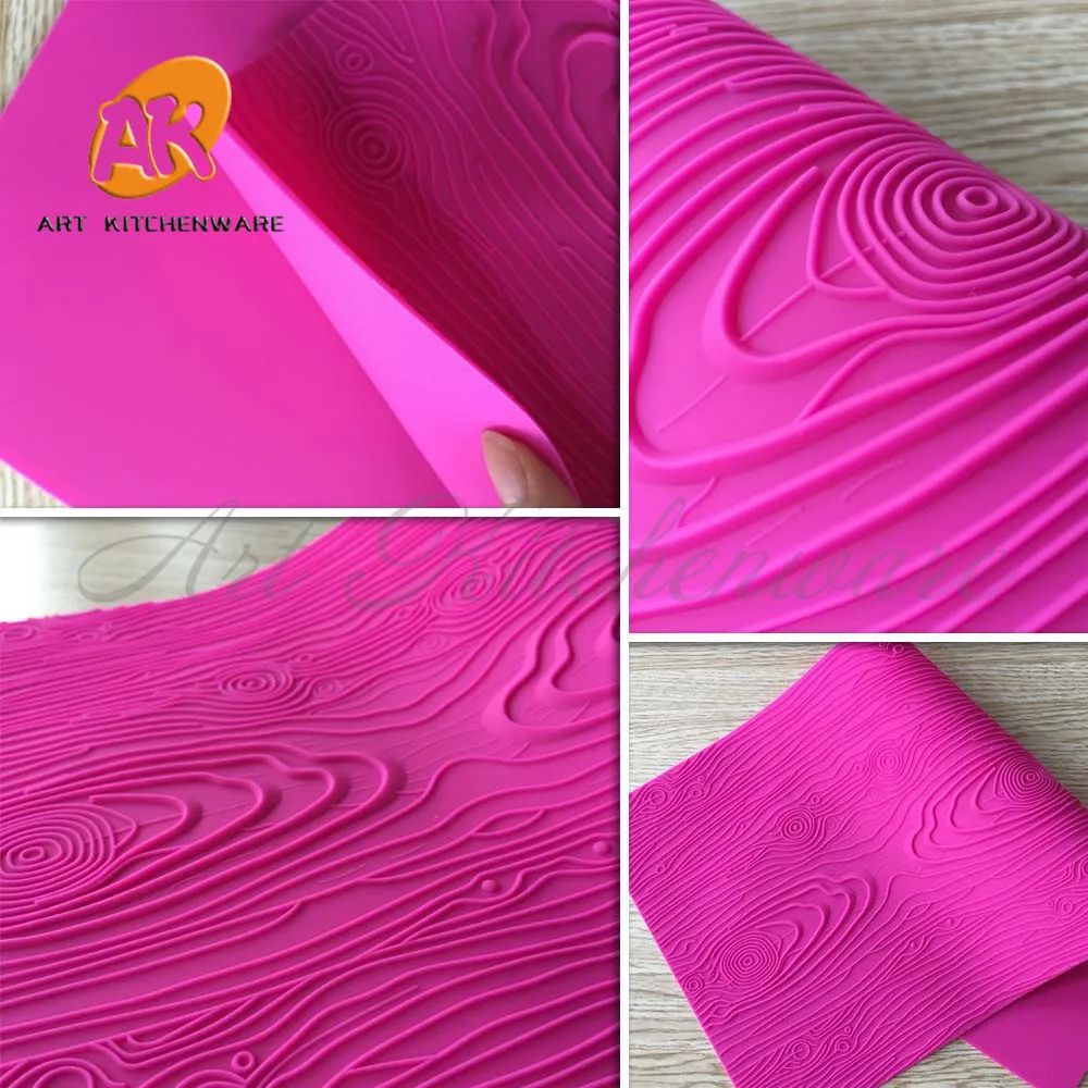 Woodgrain Fondant Impression Mat New Pattern Decorative Design Cake Lace Decorate Silicone Fondant Kitchen Bakeware Tools BLM-23
Woodgrain Fondant Impression Mat New Pattern Decorative Design Cake Lace Decorate Silicone Fondant Kitchen Bakeware Tools BLM-23