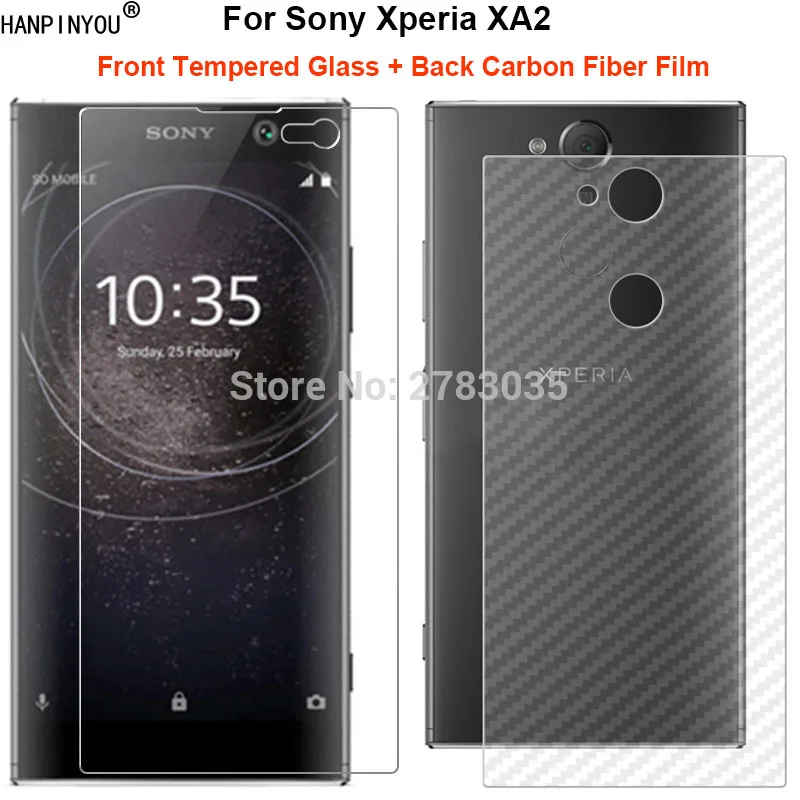 Для Sony Xperia XA2 / Dual 5,2 дюйма 1 комплект = мягкая задняя пленка из углеродного волокна + ультратонкое закаленное стекло премиум-класса для передн...
Для Sony Xperia XA2 / Dual 5,2 дюйма 1 комплект = мягкая задняя пленка из углеродного волокна + ультратонкое закаленное стекло премиум-класса для передн...