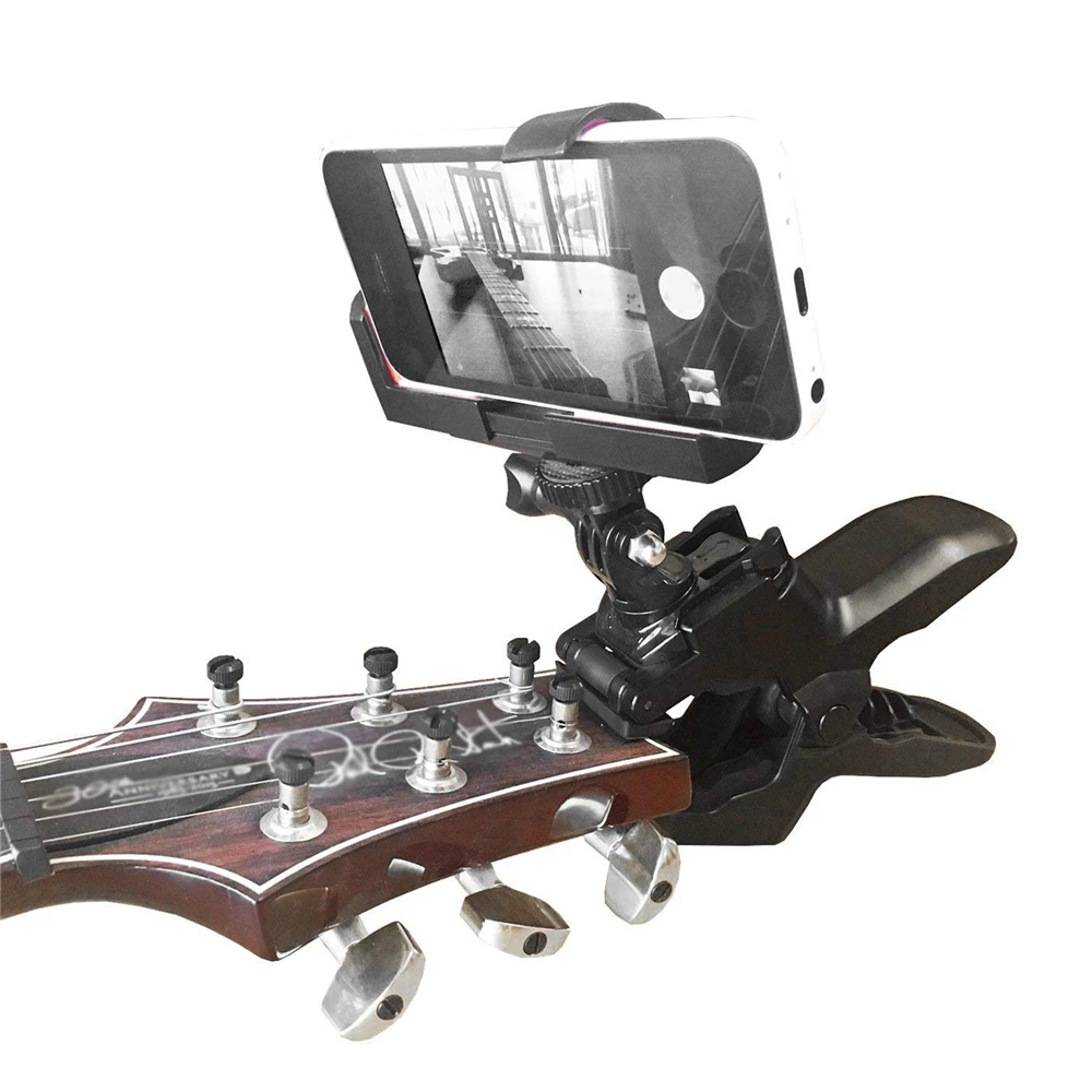 Clip Mount Holder Mobile Phone Clamp for Smartphones and for Gopro Action Cameras - Close Up Home Recording Guitar Ukulele Clip
Clip Mount Holder Mobile Phone Clamp for Smartphones and for Gopro Action Cameras - Close Up Home Recording Guitar Ukulele Clip