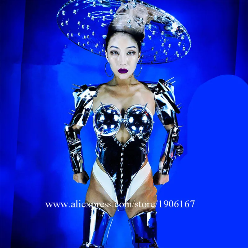 Sexy Lady Mirror Armor Headdress Mirror Woman Clothes Dance Suit Stage Performance DS Ballroom Costumes Party Event Clothes 
Sexy Lady Mirror Armor Headdress Mirror Woman Clothes Dance Suit Stage Performance DS Ballroom Costumes Party Event Clothes