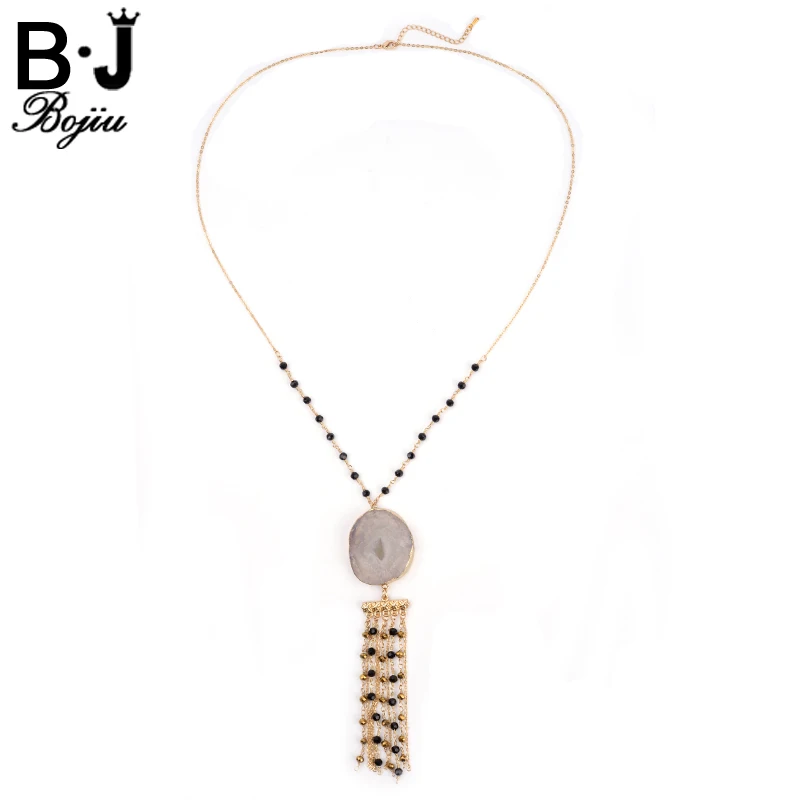 Bojiu New Tassel Pendant Necklace Copper Gold-color Elegant Jewelry Cable Chain Necklace For Women Simple Festival Gifts NKS121
Bojiu New Tassel Pendant Necklace Copper Gold-color Elegant Jewelry Cable Chain Necklace For Women Simple Festival Gifts NKS121