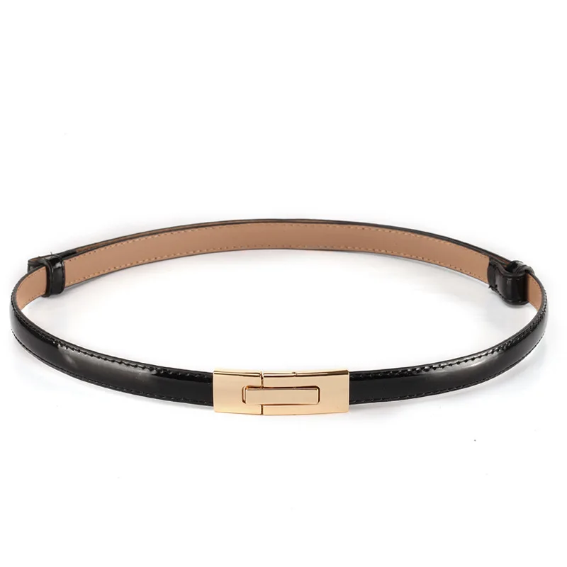 White Patent Leather Narrow Thin Belt Woman Fine Decoration Crony Ma'am Genuine Leather Fine Money Belt
White Patent Leather Narrow Thin Belt Woman Fine Decoration Crony Ma'am Genuine Leather Fine Money Belt