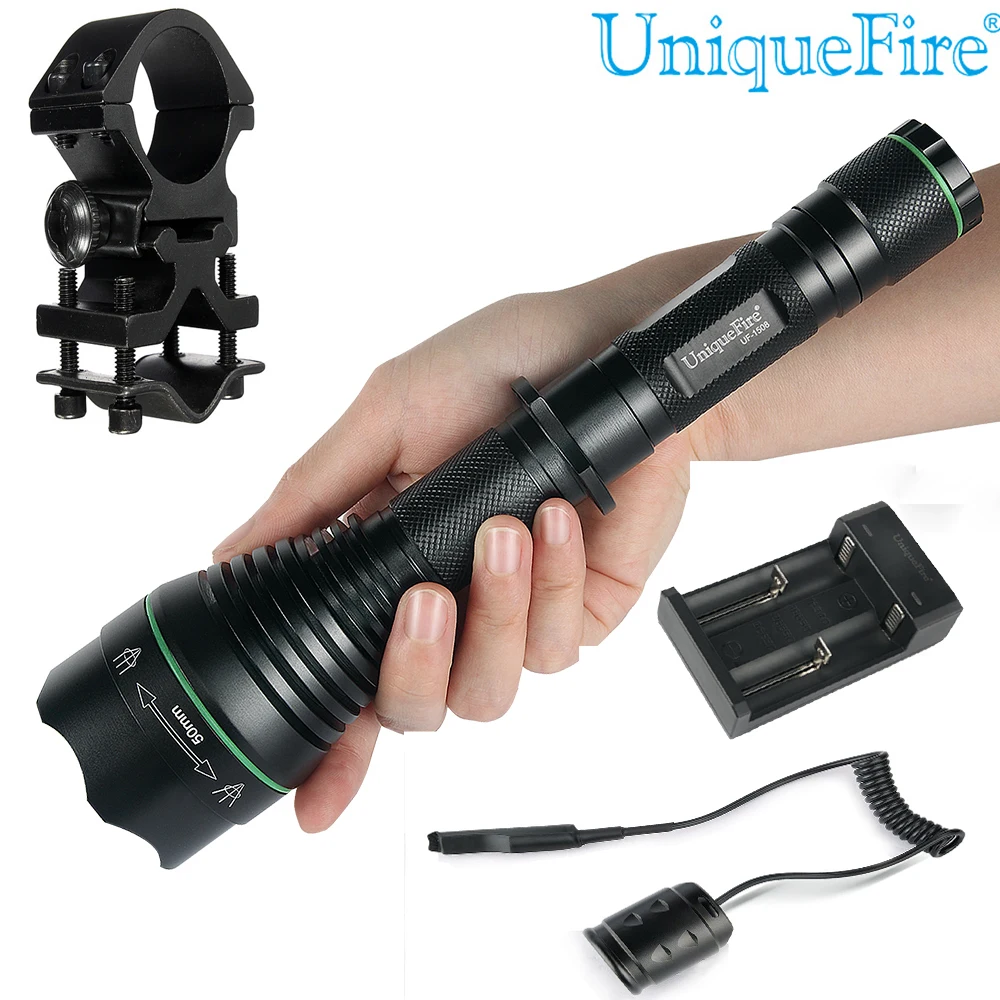 A Set Flashlight UniqueFire Tactical Torch Lamp 1508 XM-L T50 Lens Led Light 5 Modes Zoomable (Battery Not Include)
A Set Flashlight UniqueFire Tactical Torch Lamp 1508 XM-L T50 Lens Led Light 5 Modes Zoomable (Battery Not Include)
