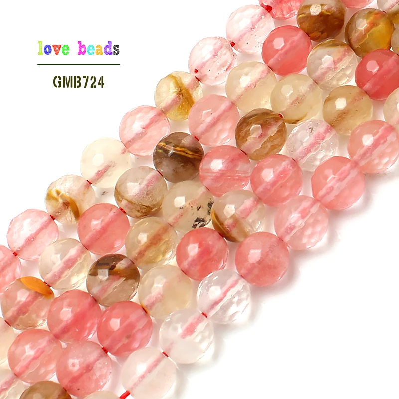 wholesale Natural Stone Faceted Cherry Quartz Loose Beads For Jewelry Making 15.5" Pick Size 4 6 8 10 12mm(F00145)
wholesale Natural Stone Faceted Cherry Quartz Loose Beads For Jewelry Making 15.5" Pick Size 4 6 8 10 12mm(F00145)