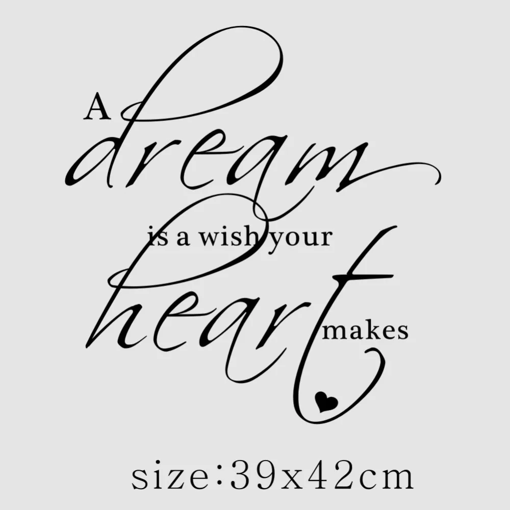 A Dream is A Wish Motivational Quote Wall Sticker Inspirational Vinyl Decal Home Decoration
A Dream is A Wish Motivational Quote Wall Sticker Inspirational Vinyl Decal Home Decoration