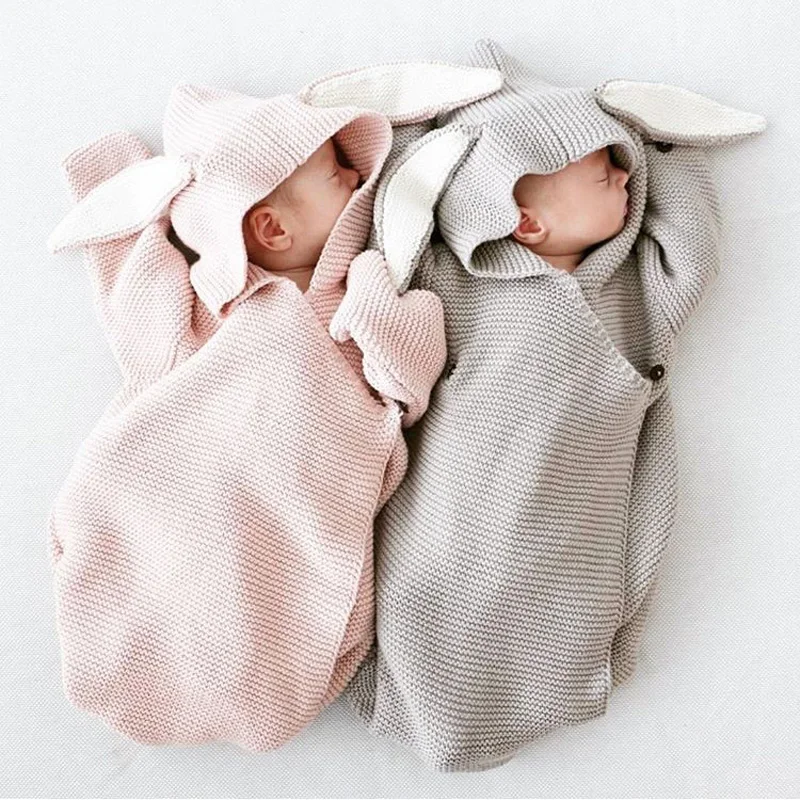 Autumn Baby Blankets Envelope Newborns Baby Covers Cute Rabbit Ear Swaddling Baby Wrap Blanket Knitted Baby Infant Clothes RT141
Autumn Baby Blankets Envelope Newborns Baby Covers Cute Rabbit Ear Swaddling Baby Wrap Blanket Knitted Baby Infant Clothes RT141