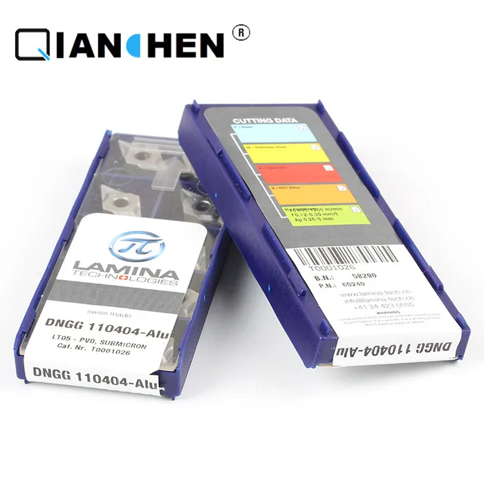 Вставки для режущего инструмента из карбида вольфрама LAMINA DNGG 110404-Alu LT05 (10 шт./лот)
Вставки для режущего инструмента из карбида вольфрама LAMINA DNGG 110404-Alu LT05 (10 шт./лот)